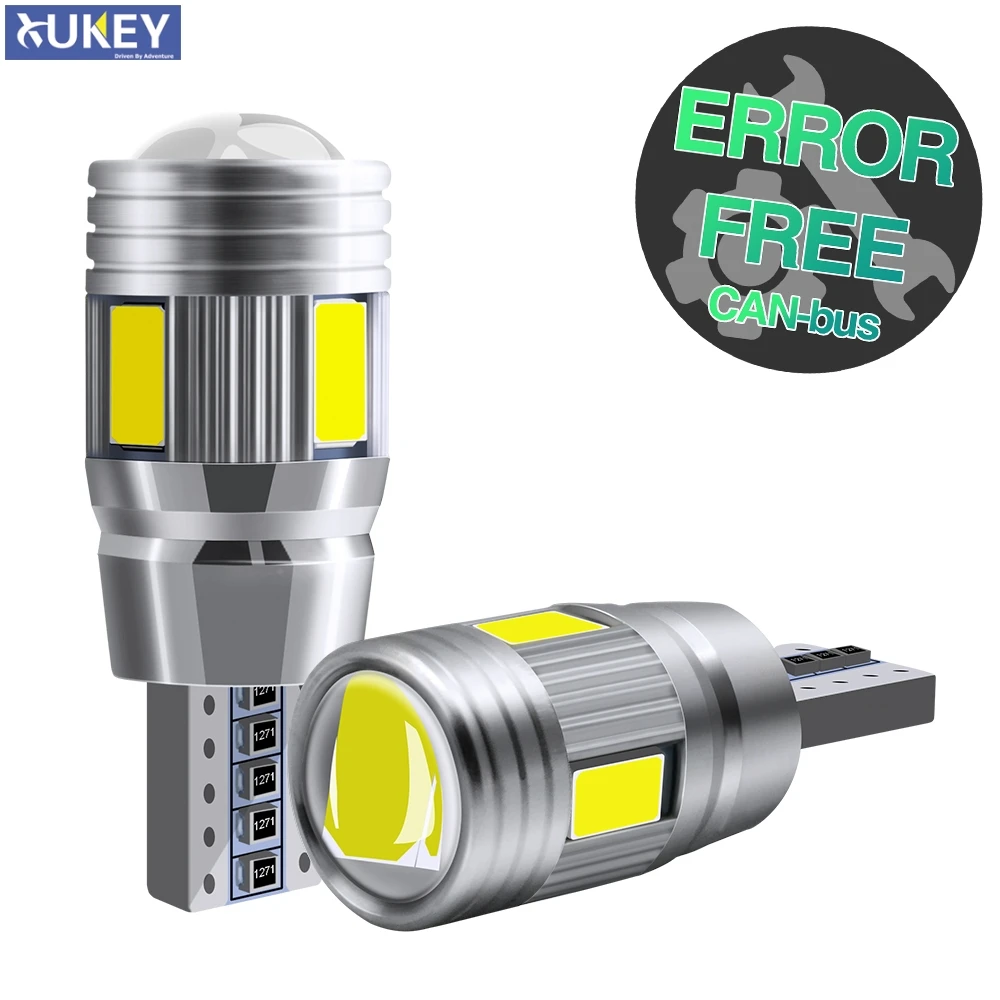 

Автомобильные светодиодсветодиодный лампы Xukey T10 с клиновидным цоколем, 501, 168, W5W, лампа с клиновидным цоколем, CAN-шина, боковые габаритные огн...