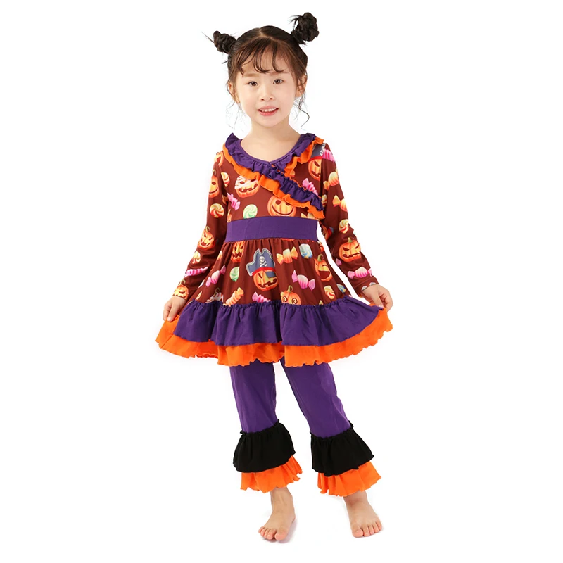 Новинка 2018 Очаровательная одежда для вечевечерние НКИ на Хэллоуин маленьких