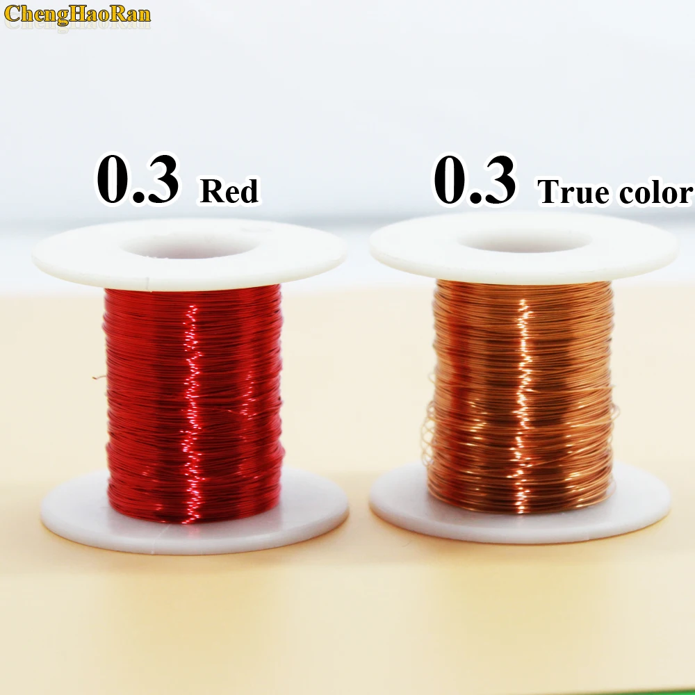 ChengHaoRan 0.3mm x 50m 100m QA-1-155 Polyurethane enameled wire Copper Wire 50meter/pc 100 meter | Компьютеры и офис