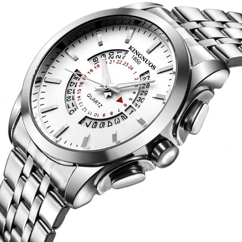 Men's Top Brand Luxury Watches Stainless Steel Band Analog Quartz Wristwatch Watch Men Clock Male Relogio Masculino Gift | Наручные