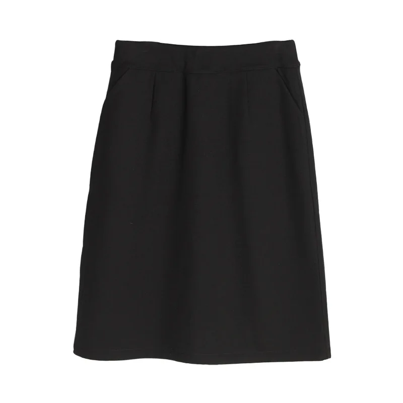 Winter Silk Velvet Half-length Skirt Double-layer High Waist Warm Black Short Wrapped Hip | Женская одежда