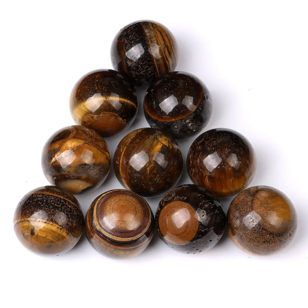 30 мм натуральный Золотой Тигровый глаз Сфера желтый тигровый Джаспер