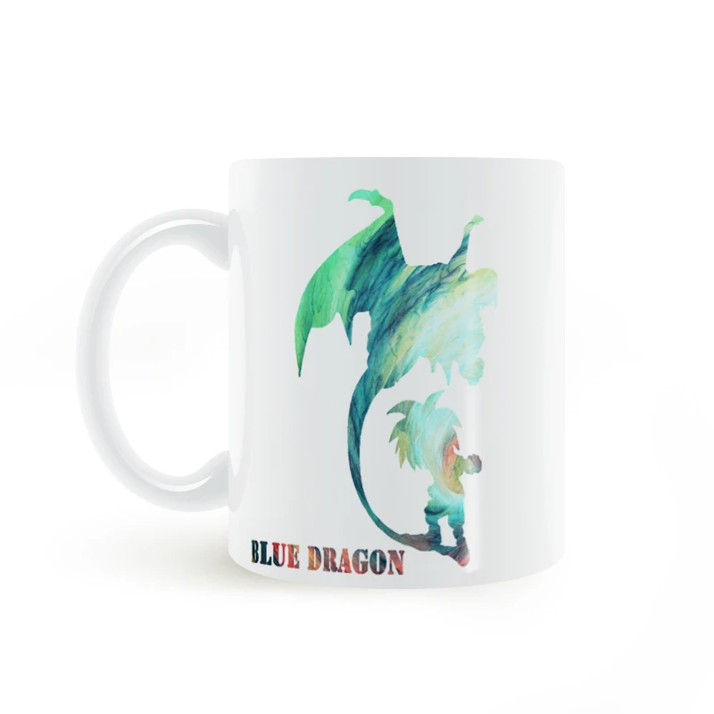 Синий дракон аниме кружка Кофе молоко Керамика творческие DIY подарки Домашний