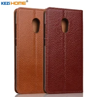 meizu pro 6 case kezihome litchi genuine leather flip stand leather cover capa for meizu pro6 phone cases coque