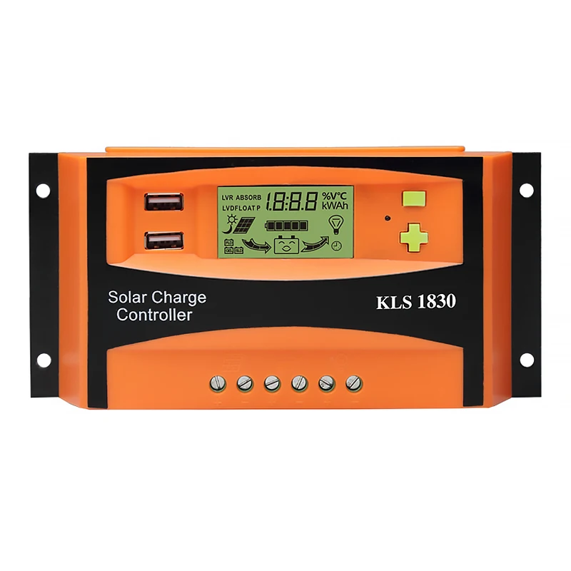 SUNYIMA ШИМ 12 В 24 30A Солнечный контроллер ЖК дисплей функция Dual USB 5VDC выход панели