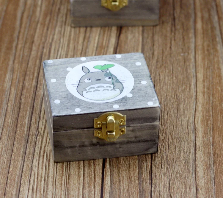Деревянная музыкальная шкатулка Hayao Miyazaki Totoro|box shoe|music jewellerymusic box birds |