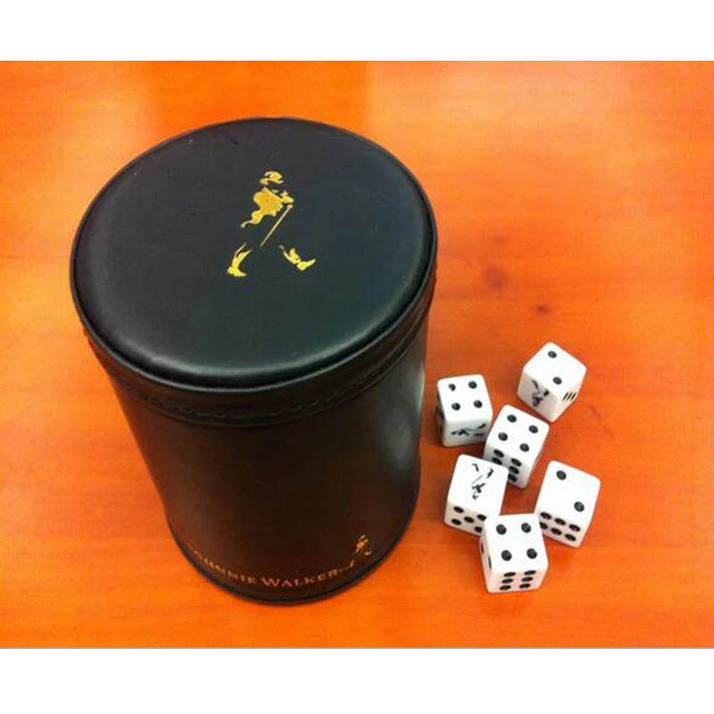Кубок для игральных костей Для Виски Johnnie Walker с красной этикеткой (1 шт. 6 играми