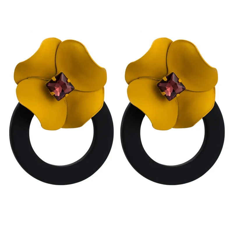 Женские серьги из сплава в богемном стиле Изящные Ювелирные украшения с цветами