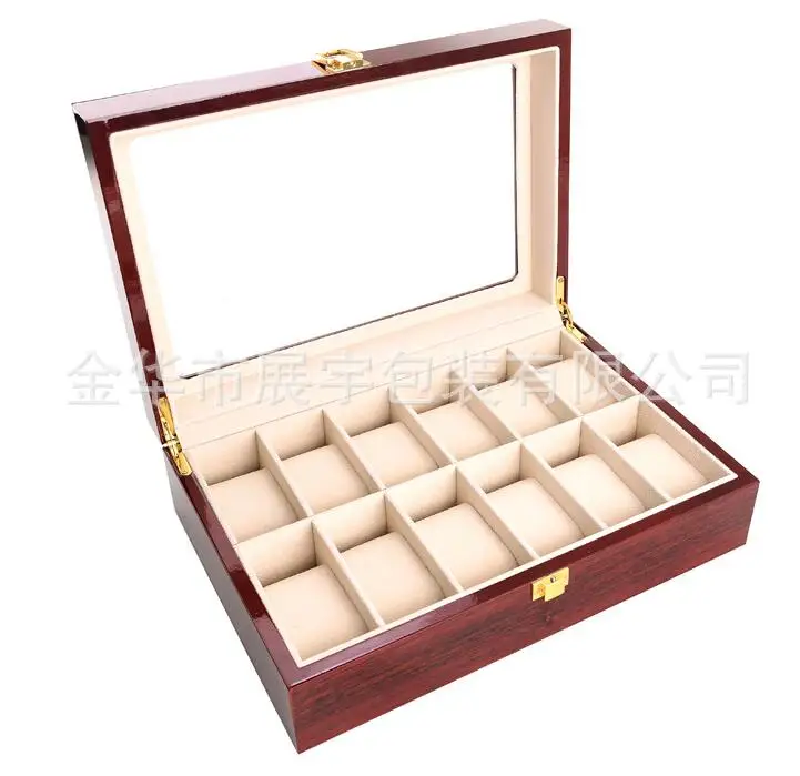 Элегантная шкатулка из вишневого дерева для демонстрации чехлов коллекция