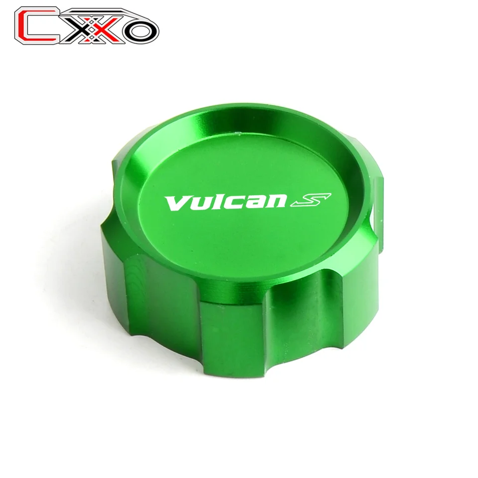 Rear green Модные аксессуары для KAWASAKI VN650 Vulcan S 650 EN650 Передняя и задняя Тормозная жидкость Крышка Резервуара - Цвет: Rear green