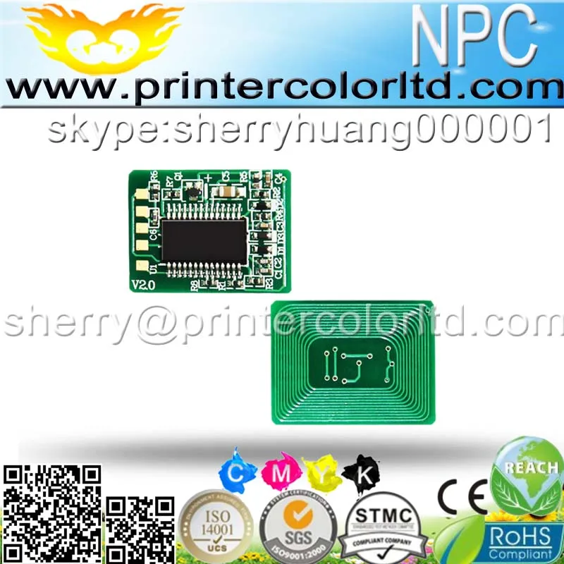 Совместим с чипом картриджа тонером OKI C9655 43837136 43837135 43837134 43837133 сброс лазерных