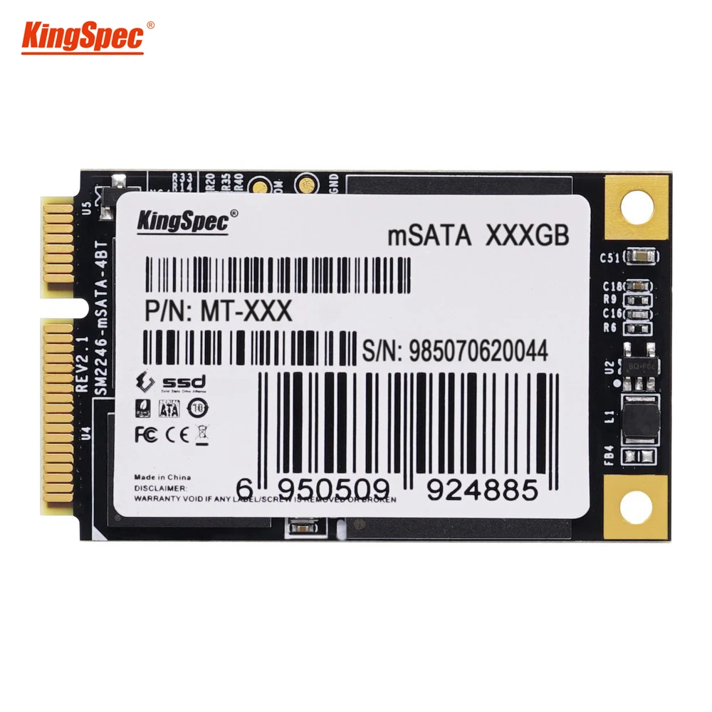 Внутренний жесткий диск KingSpec mini PC msata 32 Гб 64 128 ГБ 256 SSD для ультрабука ноутбука