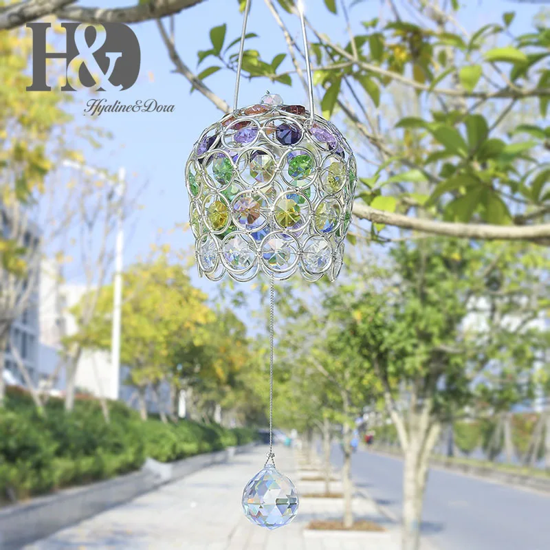 H& D 30 мм Хрустальный шар призмы Suncatcher висячие орнамент чакра восьмиугольник Радуга производитель Защита от солнца для окна