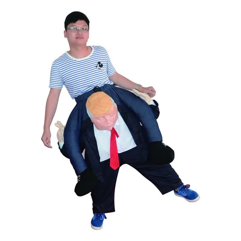 Забавный костюм всадника Дональда Трампа, новинка, надувные костюмы для взрослых женщин и мужчин на Хэллоуин, карнавал, вечерние, косплей, Disfraz