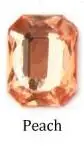octagonal peach 20 шт 10 цветов Стразы для дизайна ногтей размер, 5-10 мм для 3D дизайна ногтей Стразы удлиненные каплевидные стеклянные Красочные камни - Цвет: octagonal peach