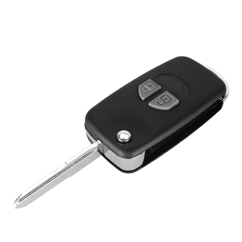 KEYYOU модифицированный Флип складной чехол для дистанционного ключа от машины оболочка подходит для SUZUKI SX4 Swift 2 кнопки+ Кнопка Pad