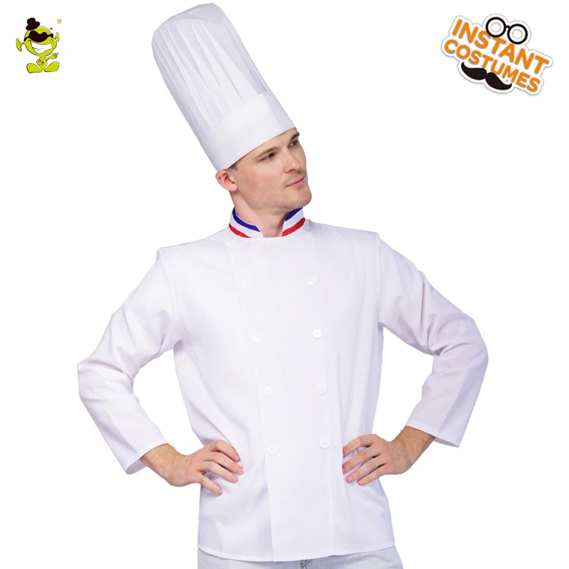 

Man Adult Chef Career Party Costumes Cosplay Party Chef Top Clothing for Halloween Party
