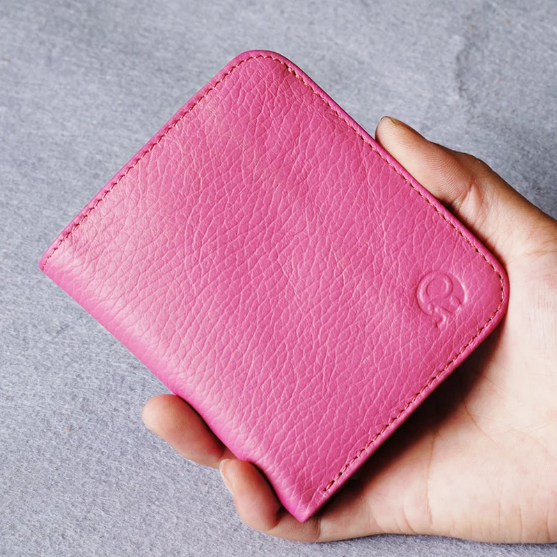 Многофункциональный мини-кошелек из натуральной кожи для мужчин и женщин