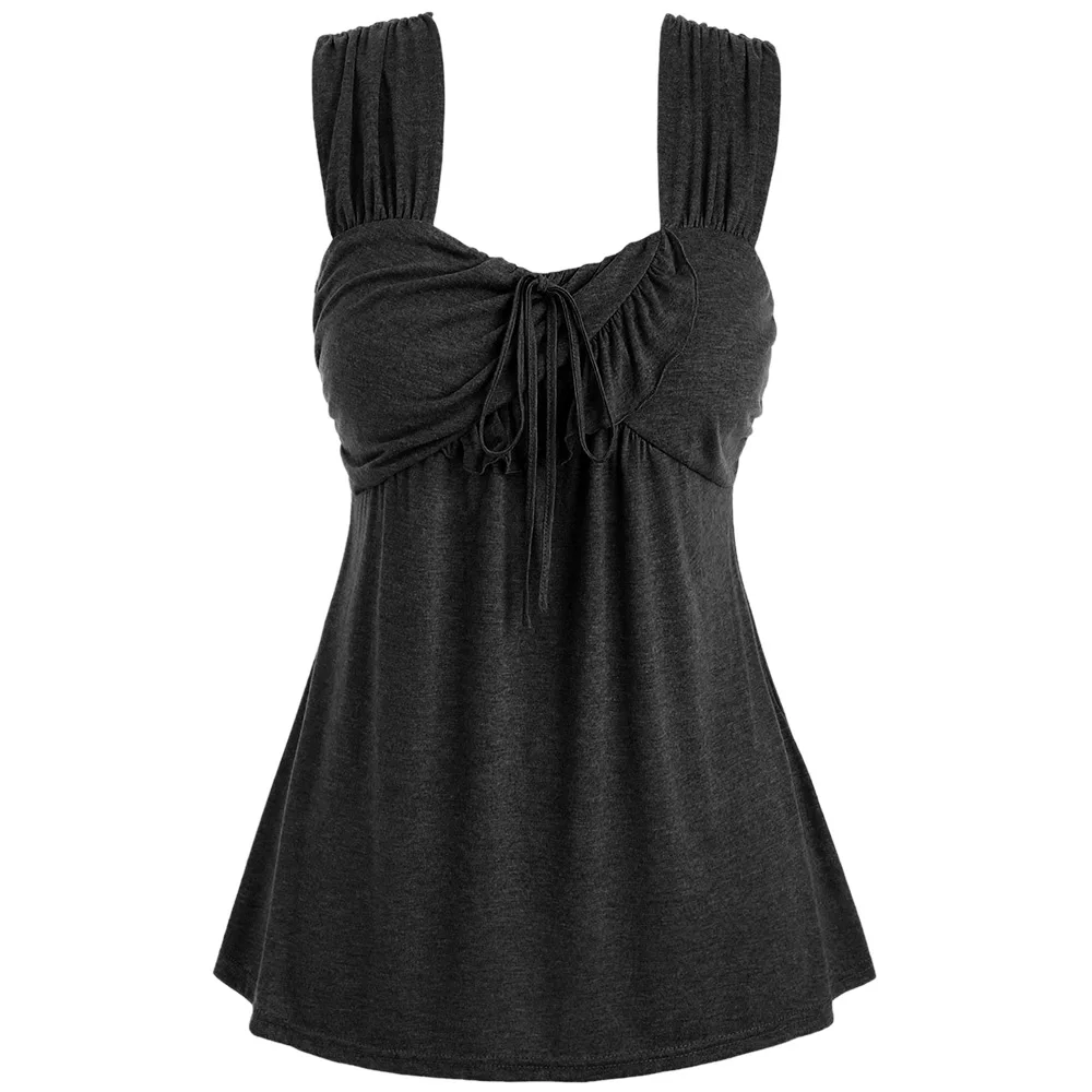 Розовый GAL размера плюс галстук гофрированная майка женская летняя космическая