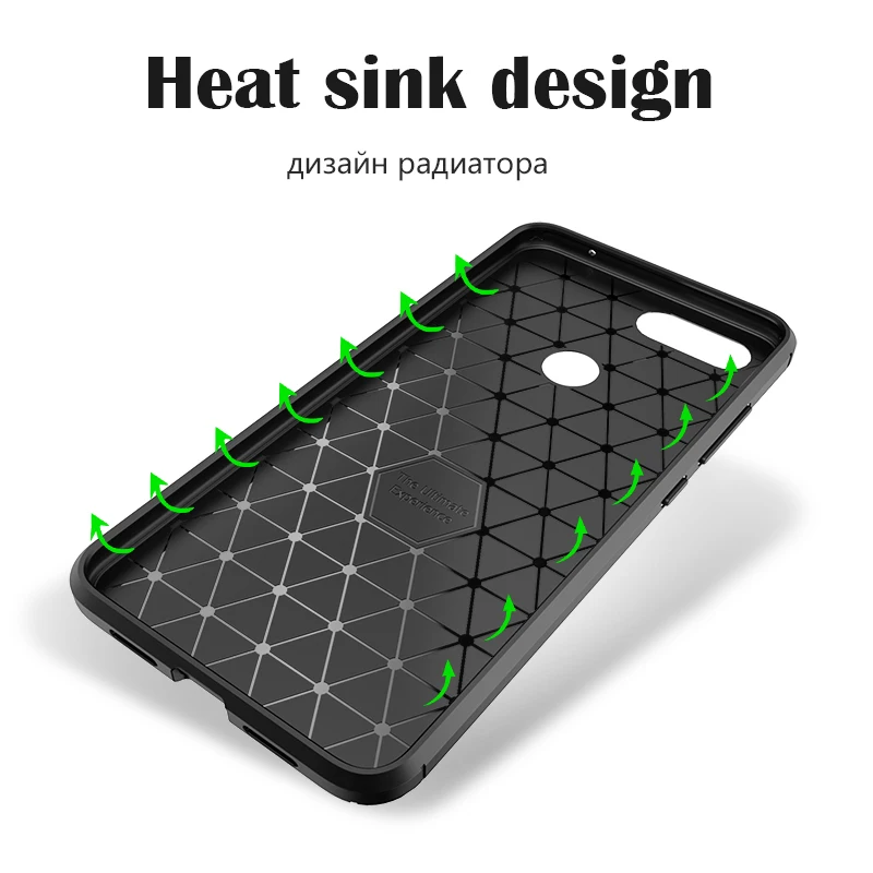 MAKAVO Carbon Fiber Case For Xiaomi Mi 8 Lite Bumper Cover Soft Silicone SE Explorer Protective |