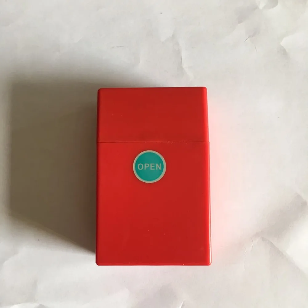 Модный и удобный 1 шт. чехол для сигареты пластиковый декоративный резиновый