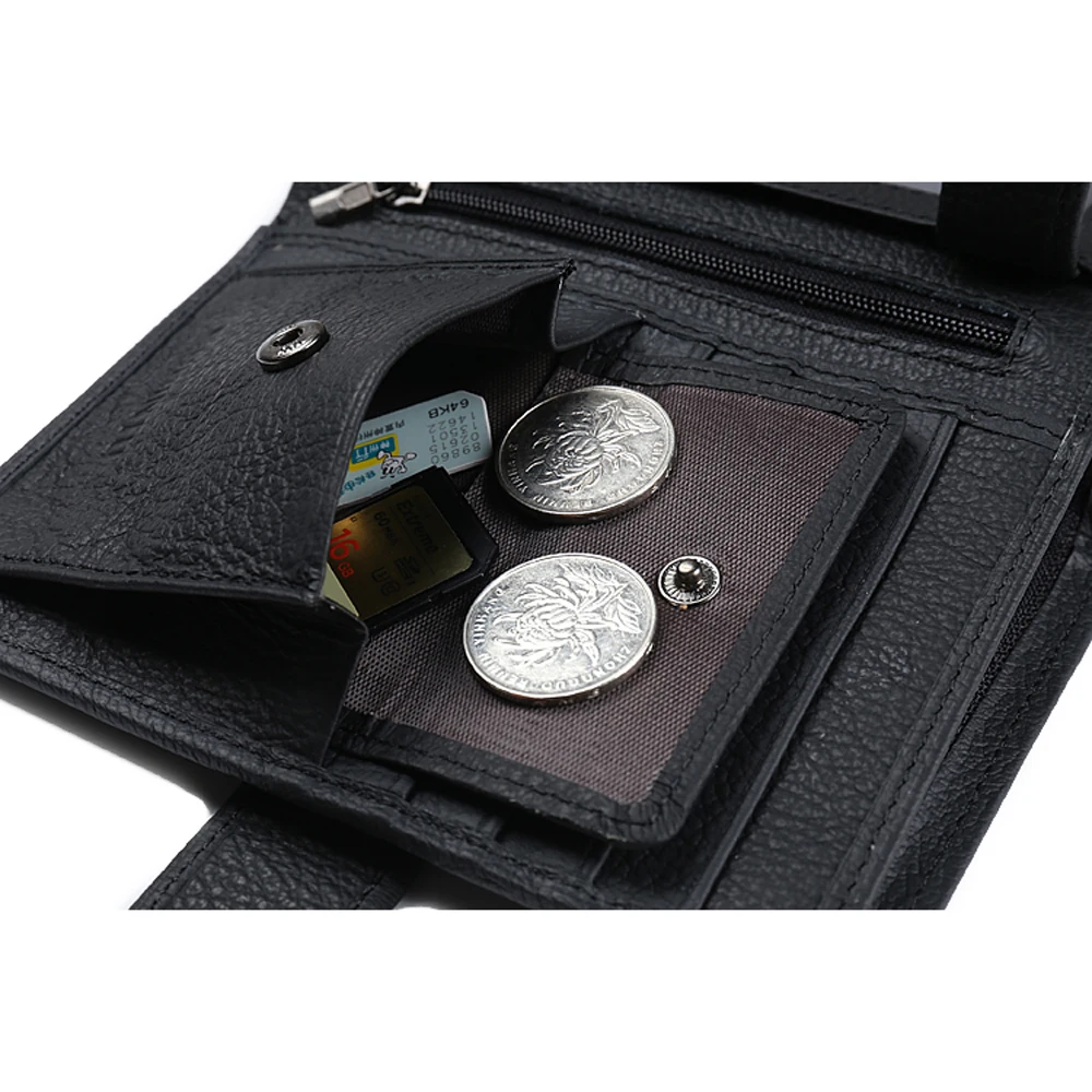 Роскошный мужской кошелек из натуральной кожи деловой держатель для карт сумка