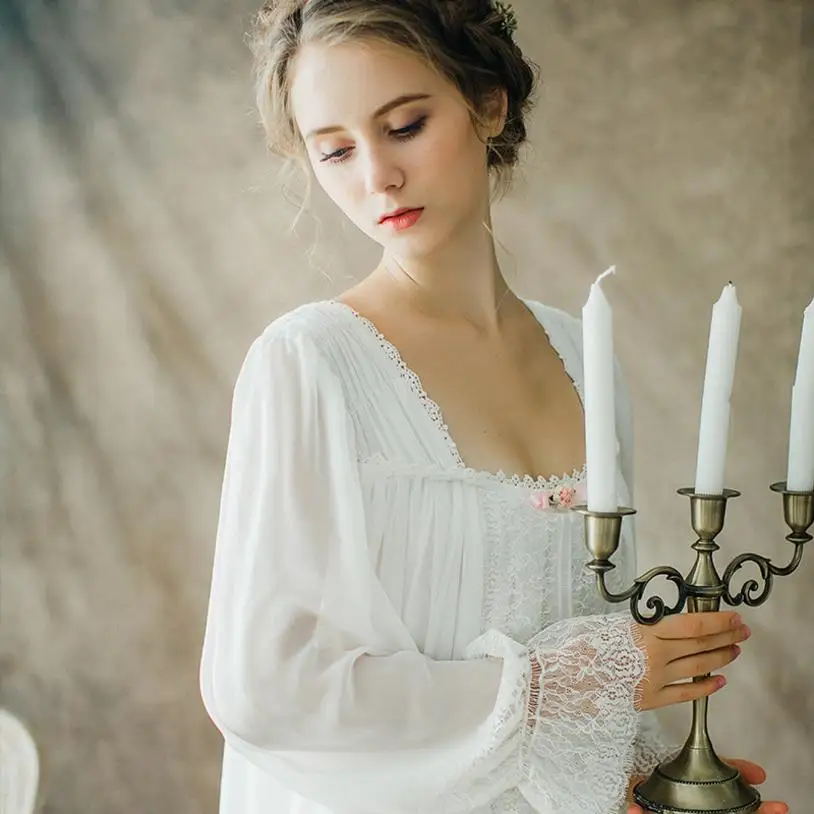 Новинка 2018 пикантная Ночная рубашка в стиле ретро сексуальная Прозрачная мягкая