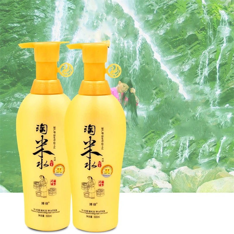 Мойте Кондиционер для волос с рисовой водой кератиновых сухих вьющихся