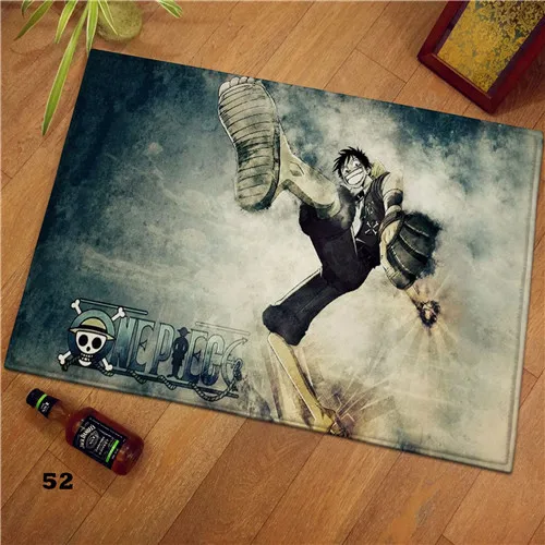 Style 1 Аниме Луффи one piece Team Коврик для двери кружка манга плюшевый напольный ковер для комнаты коврик нескользящий коврик косплей подарок - Цвет: Style 1