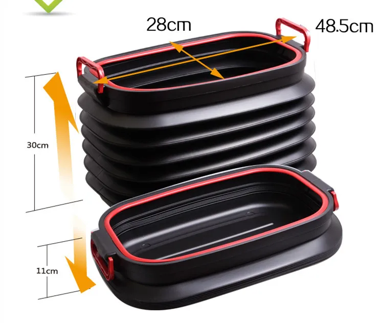 Автомобильные аксессуары 37L ящик для хранения с крышкой складной