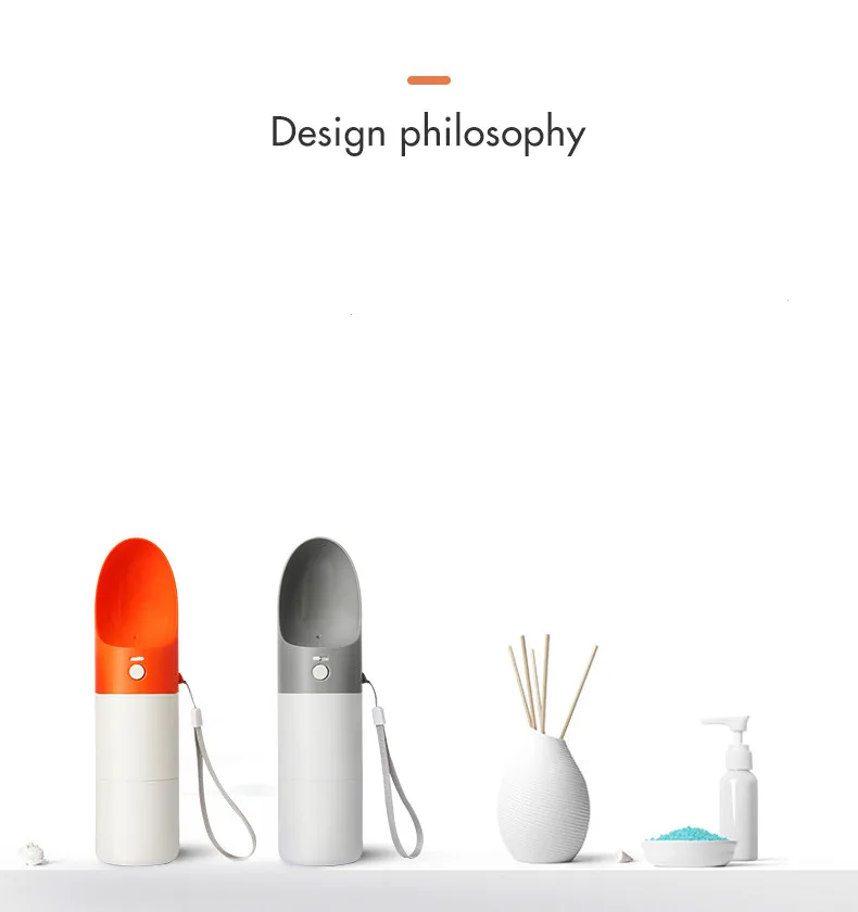 XIAOMI Mijia MOESTAR ROCKET бутылка для воды для собак 230/460 мл портативная переноска для животных бутылка для воды диспенсер модный дизайн для домашних животных