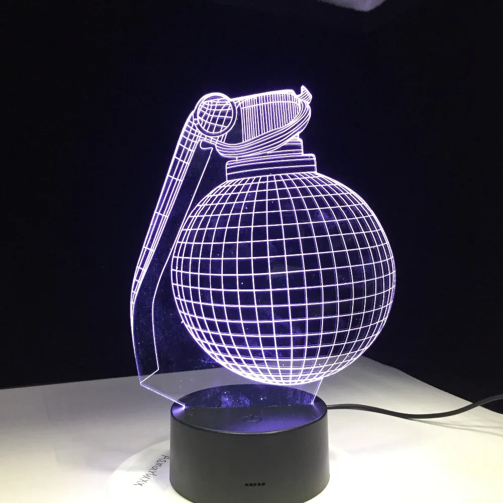 Boogie бомба дизайн 3D Светодиодный настольную лампу битва подарок для друга геймера