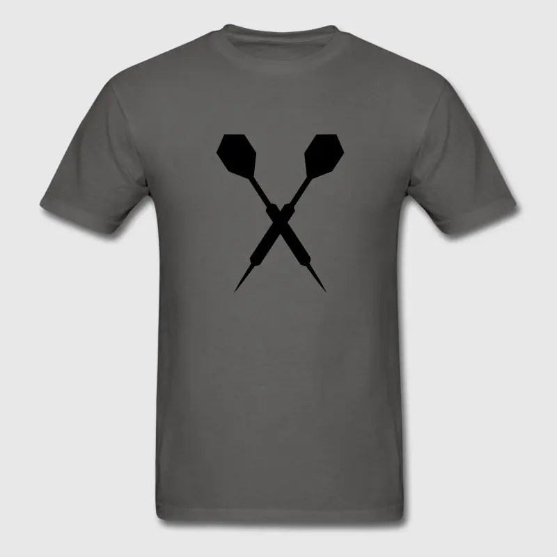 Новая мода футболка для Для мужчин Homme Dart футболки одноцветное круглый вырез