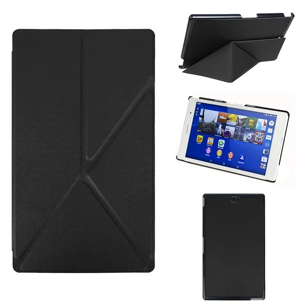 Тонкий смарт-чехол оригами для Sony Xperia Z3 Compact чехол планшета + Бесплатный стилус |