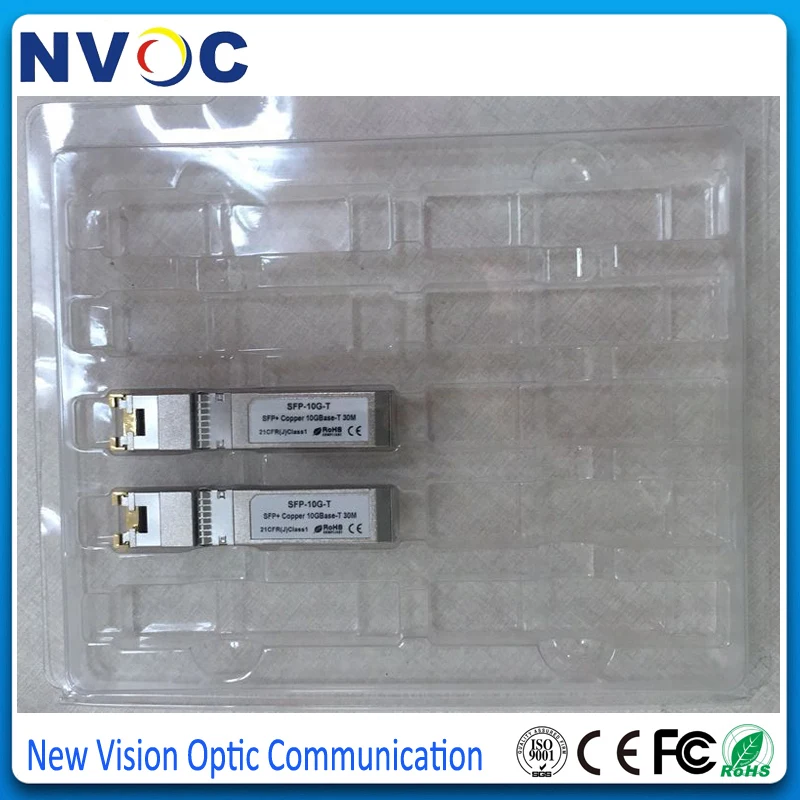 5 шт./лот Совместимый оптический модуль 10GBase T 10 гигабитный медный SFP RJ45 +