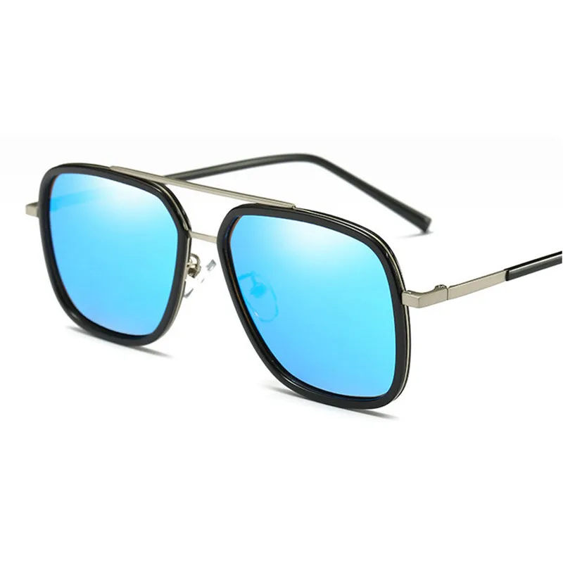 Мужские солнцезащитные очки MINCL/Classic XXL поляризационные с черной оправой и