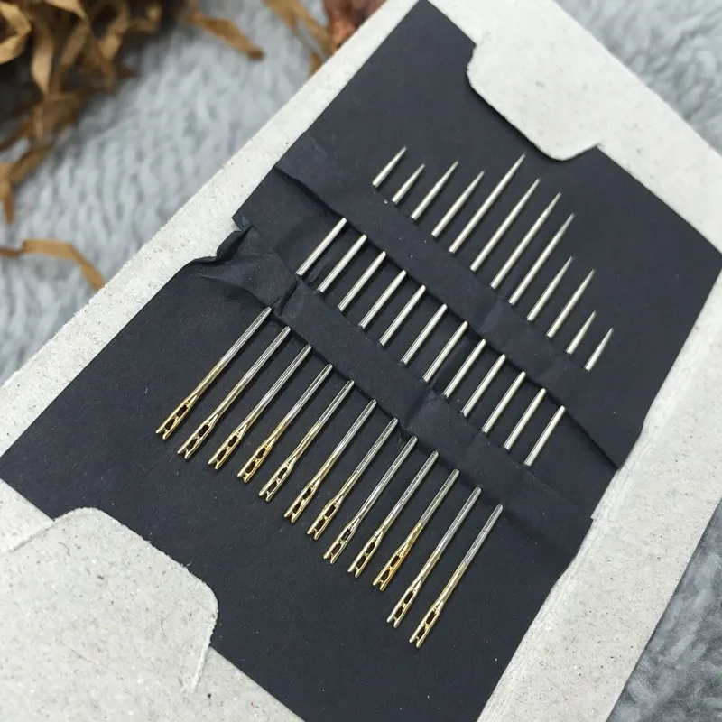 30 шт. Вязание Вышивка Крестом Иглы DIY ручной работы пожилых слепой иглы двойные отверстия needler 3 разных Размеры Вышивание Инструменты рукоделие