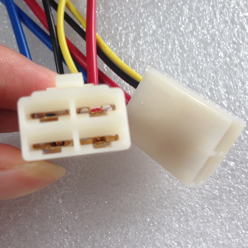 

Automobile air conditioner relay seat relay wiring harness four wire socket