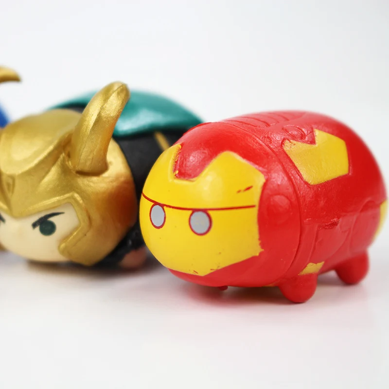 8 шт./партия супер герой фигурки Железный человек Тор Халк Капитан Америка