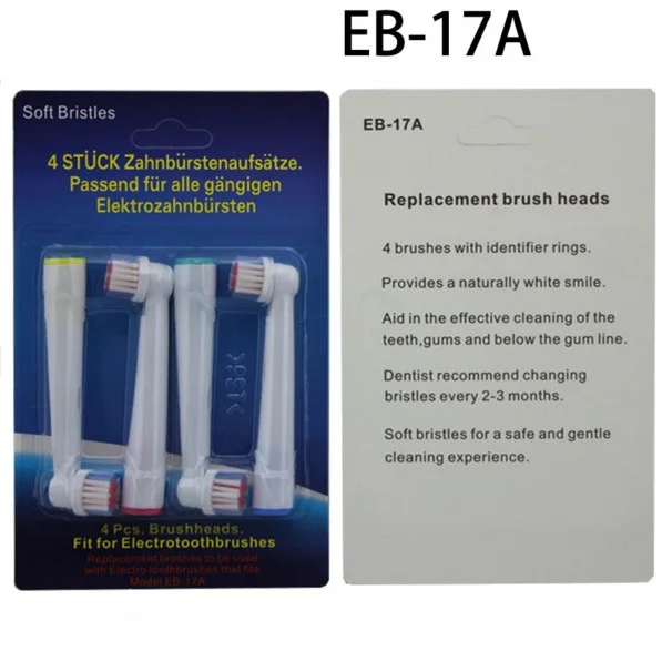 Сменные головки для электрической зубной щетки Oral B 16 шт. 4 цвета|Электрические