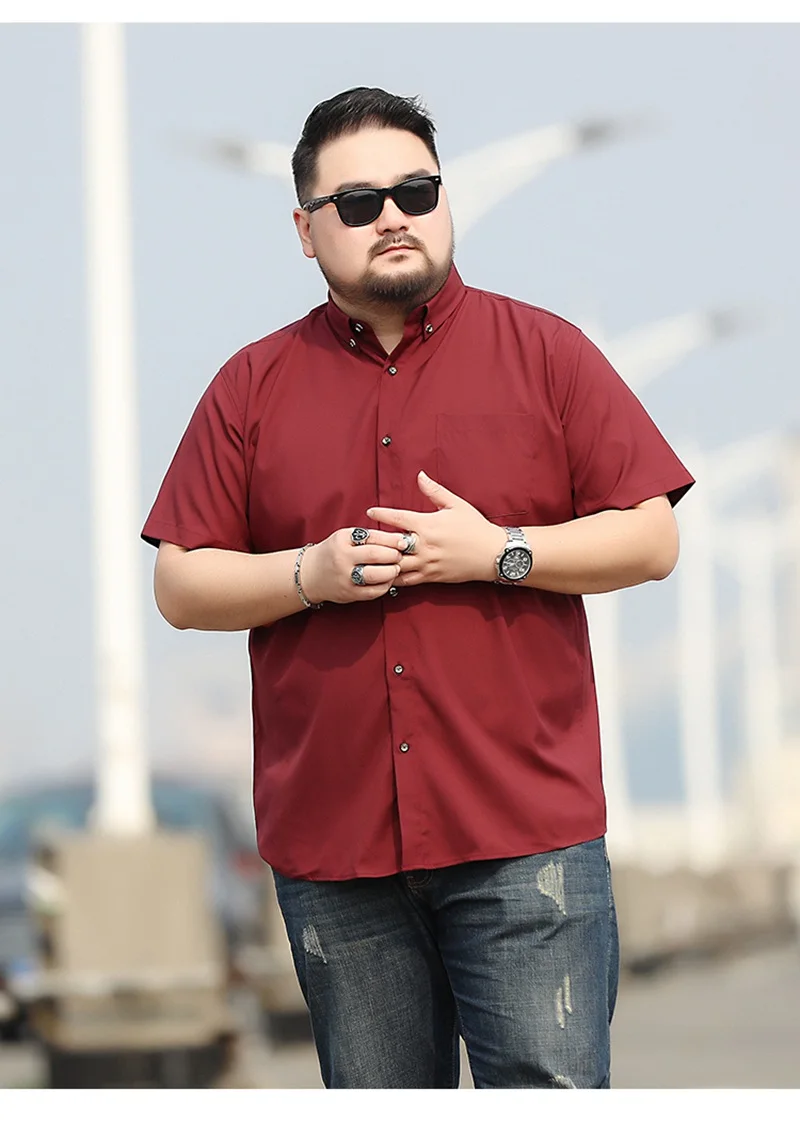 MFERLIER мужские 8XL 9XL рубашки 10XL 7XL размера плюс большие 5XL 6XL Дешевые с коротким рукавом летние рубашки в клетку повседневные темно-синие