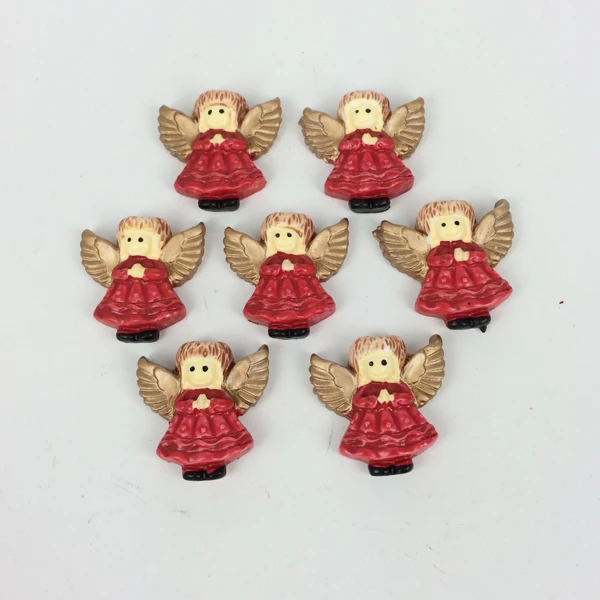 Kawaii плоские &quotсделай сам&quot Ангел для рождественской смолы кабошоны с плоской