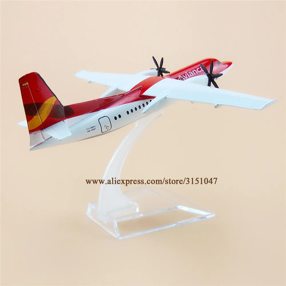 Сплав металла красный воздух авиация FOKKER FOK F50 авиакомпания модель самолета F 50