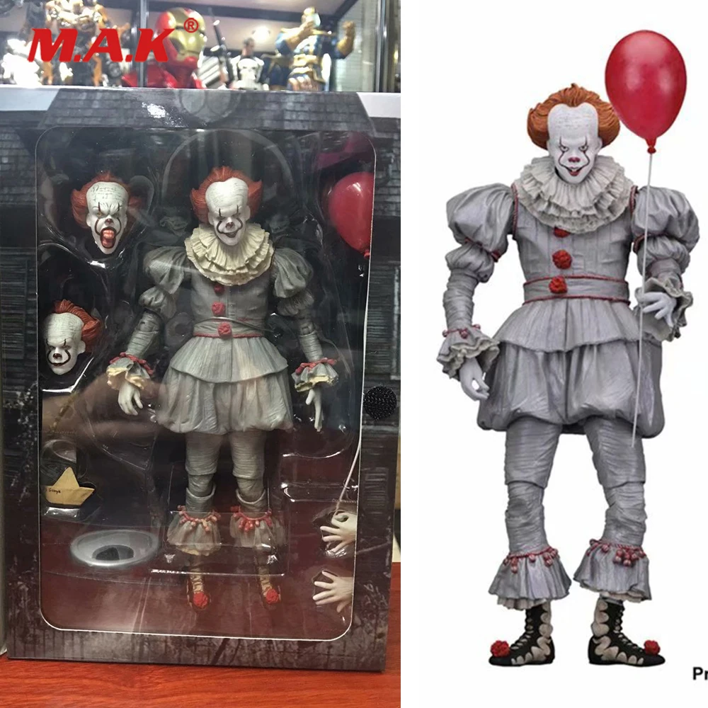 18 см ПВХ аниме фигурка Стивен Кинг это злой Джокер клоун Pennywise модель игрушки Ужасы для фанатов Коллекционные сувениры