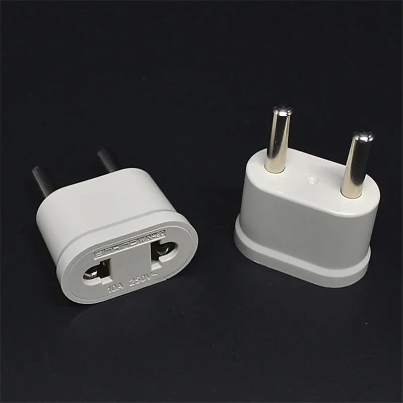 Белый США в Европе адаптеры питания AC дорожная Вилка питания конвертер разъем вилка и розетка настенное зарядное устройство