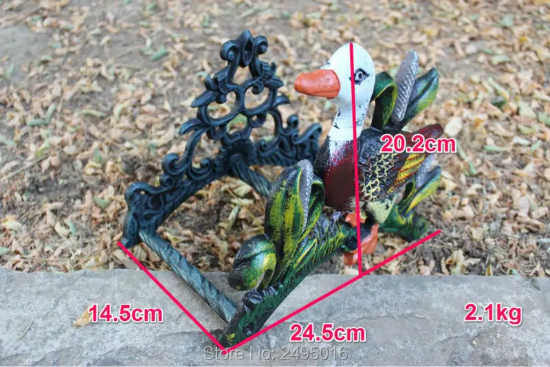 Литой чугун настенная держатель шланга утка шланговые трубы катушки вешалка для