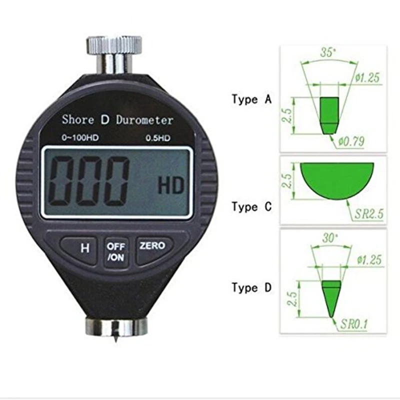 Тип D 100HD цифровой склероскоп Шора твердомер высокого качества резиновый