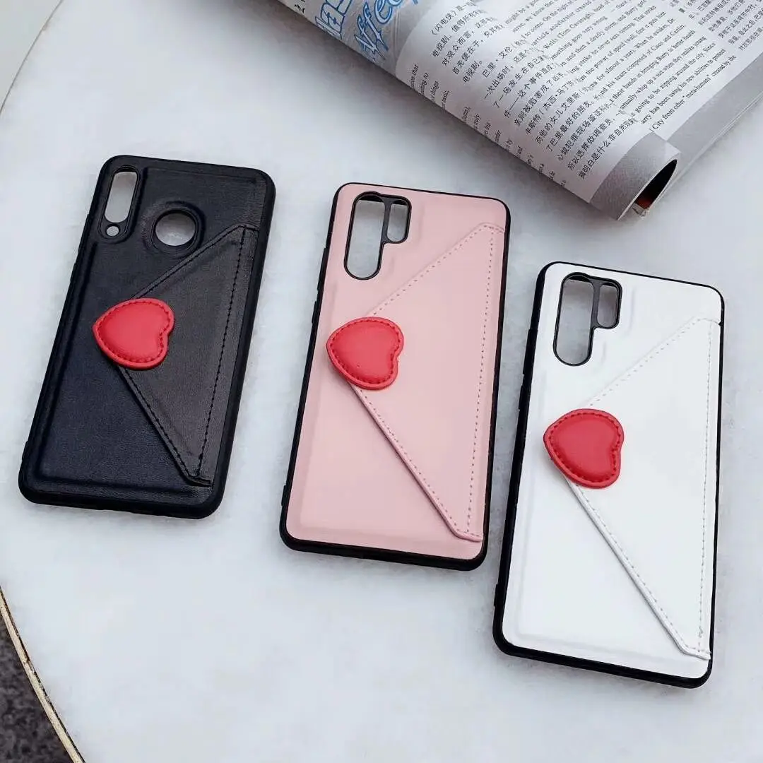 Милый кожаный чехол-кошелек с сердечками для телефона huawei P30 pro, P20 mate20 nova 5 4 3 2s honor 20 10, держатель mate30 p