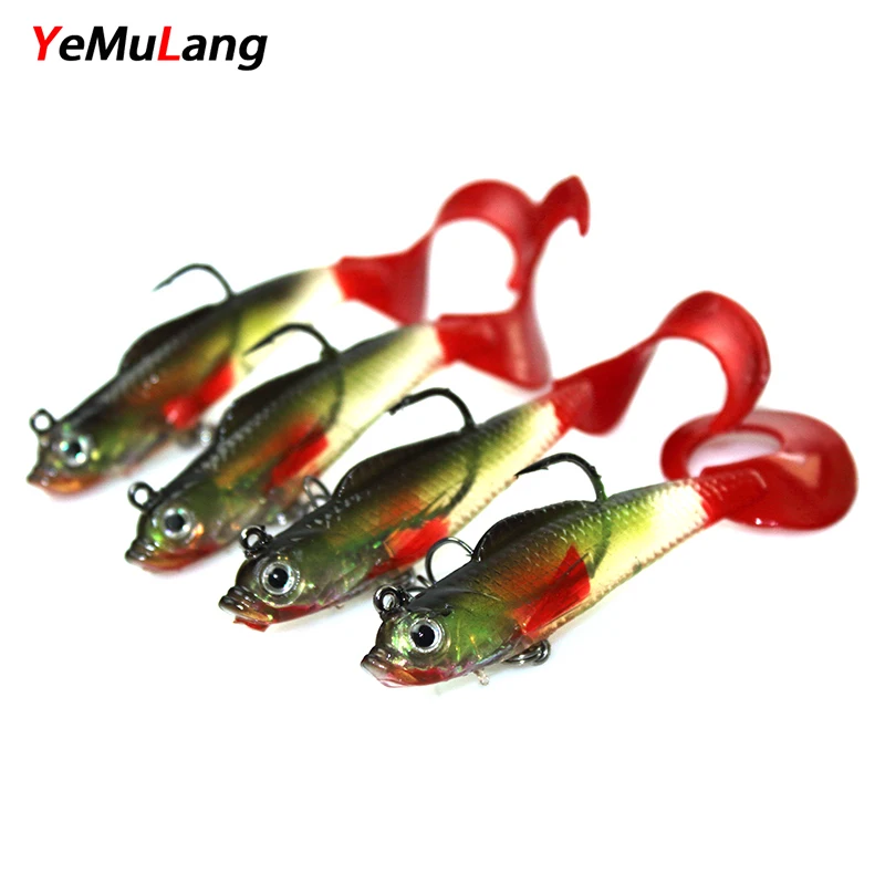 YeMuLang 1 шт. Swimbait мягкая искусственная приманка рыболовная 8 см 9 г для окуня с