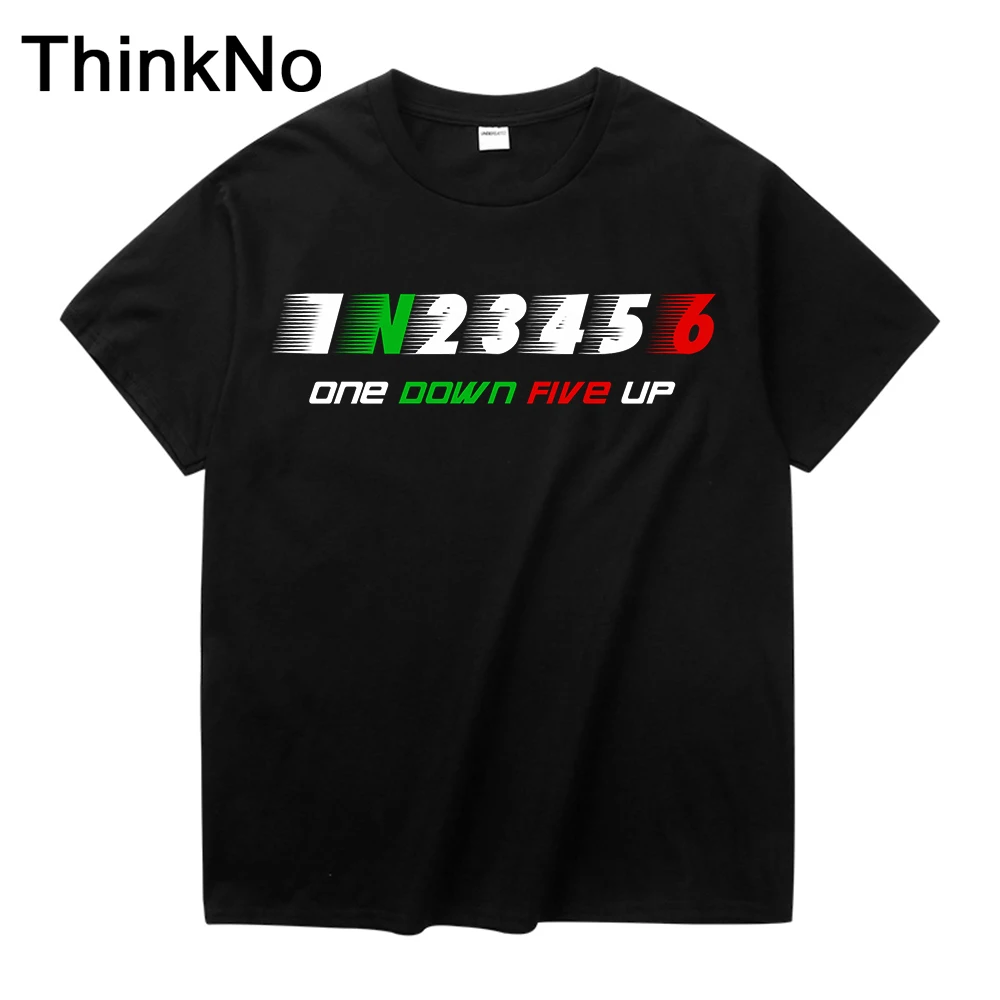 Мужская футболка для мотоциклистов 1N23456 уникальный дизайн Moto Number One Down Five Up